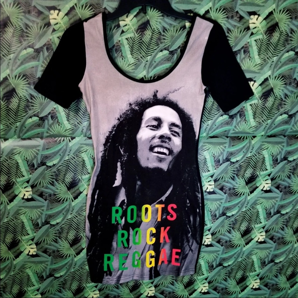 BOB MARLEY BODY-CON DRESS LADIES/JUNIORS SZ SMALL